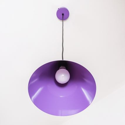 Pendellampa ETNA II på sladd 1xE27/15W/230V, Ø 25 cm, lila