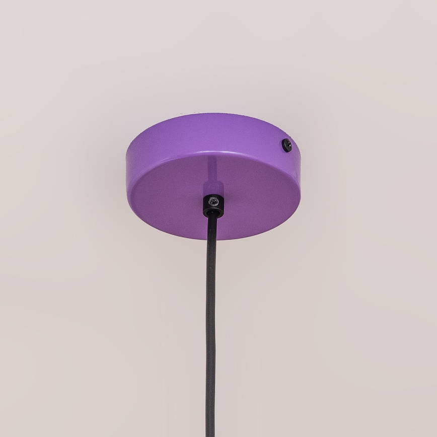 Pendellampa ETNA II på sladd 1xE27/15W/230V, Ø 25 cm, lila