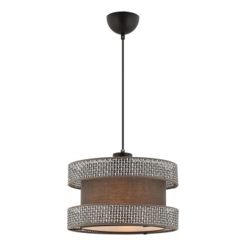 Pendellampa HALO 1xE27/60W/230V brun/grå