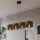 Pendellampa KARBON på vajer 4xE27/15W/230V svart/brun