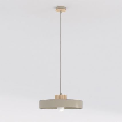 Pendellampa KIVI med kabel, 1xE27/15W/230V, beige