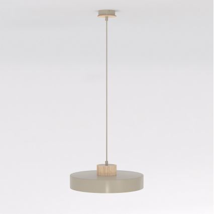 Pendellampa KIVI med kabel, 1xE27/15W/230V, beige