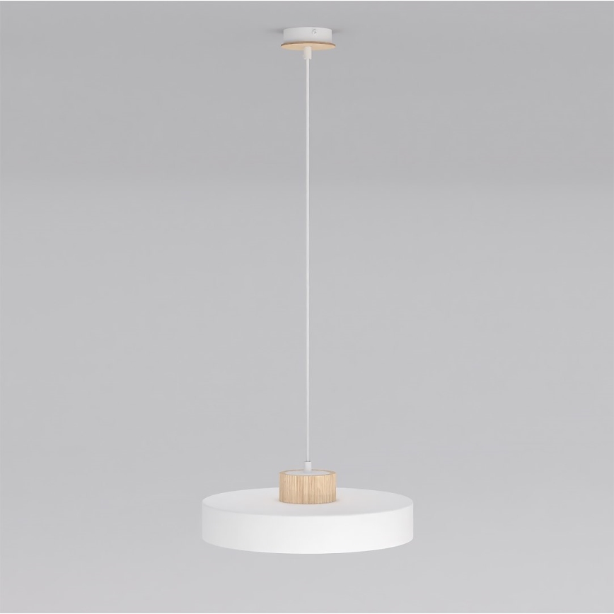 Pendellampa KIVI med vajer 1xE27/15W/230V, vit