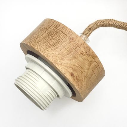 Pendellampa LOOMIS på sladd 5xE27/15W/230V 83 cm beige/ek