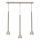 Pendellampa MAZZO 3xGU10/8W/230V, beige