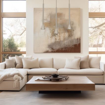 Pendellampa MAZZO 3xGU10/8W/230V, beige