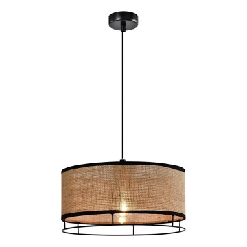 Pendellampa med kabel ARDI 1xE27/40W/230V brun/svart