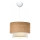 Pendellampa med kabel AYD 1xE27/15W/230V beige/vit