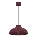 Pendellampa med kabel BASCA 1xE27/15W/230V vinröd
