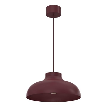 Pendellampa med kabel BASCA 1xE27/15W/230V vinröd
