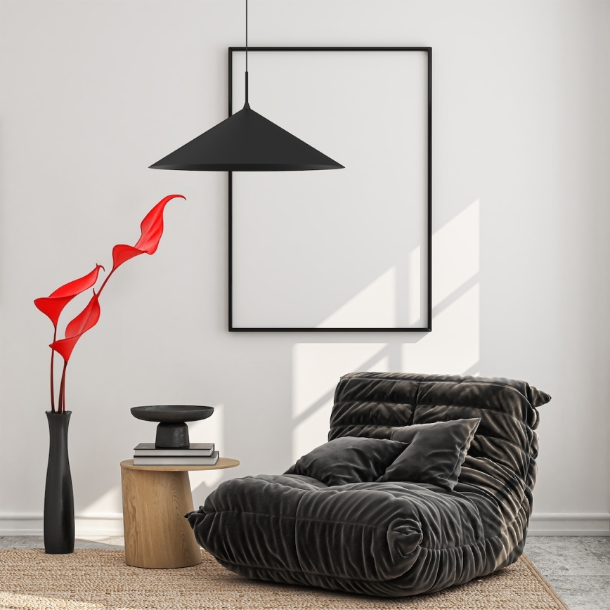 Pendellampa med kabel CAPITAL 1xGX53/15W/230V Ø 60 cm svart