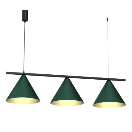 Pendellampa med kabel CAPITAL 3xGX53/15W/230V grön