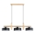 Pendellampa med kabel CERTA 3xE27/15W/230V svart/beige