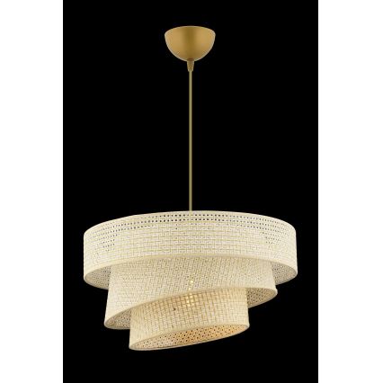 Pendellampa med kabel COUPER 1xE27/60W/230V krämvit