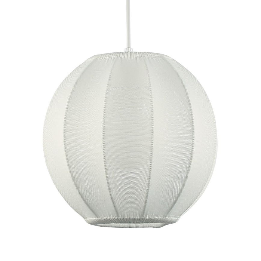 Pendellampa med kabel DANA 1xE27/15W/230V Ø 25 cm vit