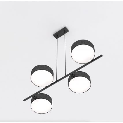 Pendellampa med kabel DRUMZ 4xE14/10W/230V svart