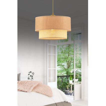 Pendellampa med kabel ECHO 1xE27/60W/230V beige