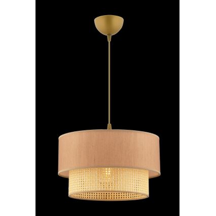 Pendellampa med kabel ECHO 1xE27/60W/230V beige