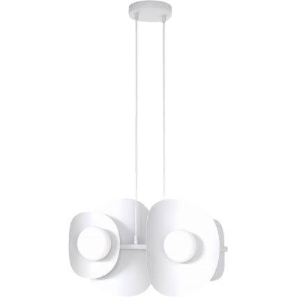 Pendellampa med kabel ELEMENTI 4xG9/8W/230V vit