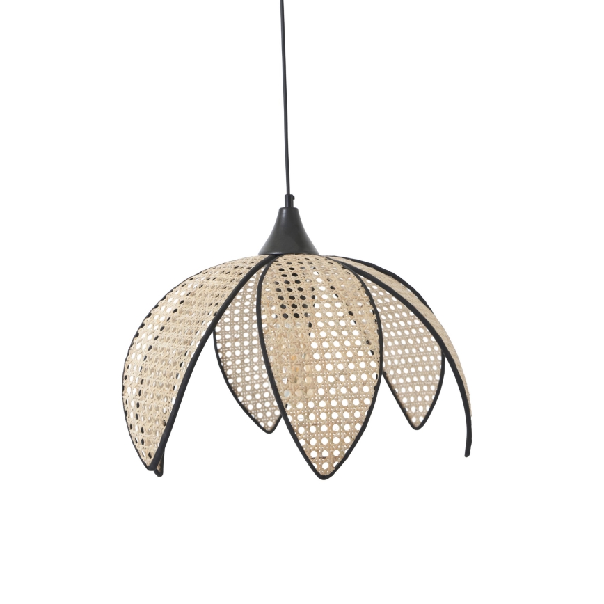 Pendellampa med kabel FUME 1xE27/40W/230V Ø 40 cm svart/beige