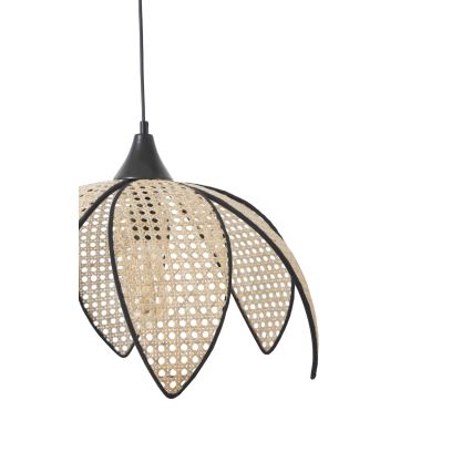 Pendellampa med kabel FUME 1xE27/40W/230V Ø 40 cm svart/beige