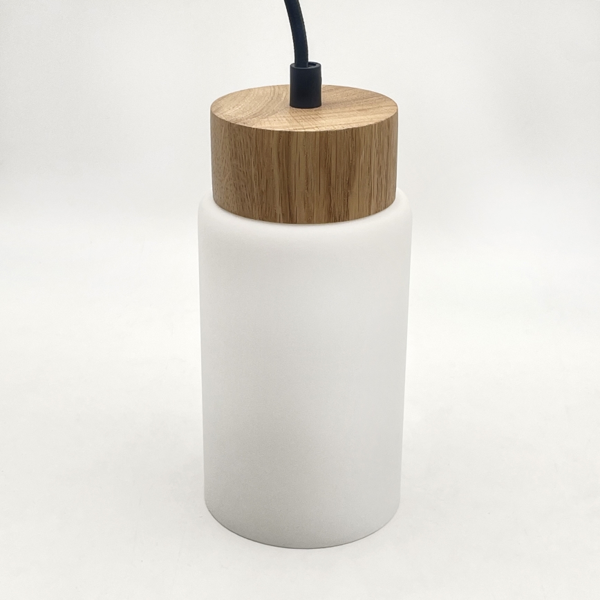 Pendellampa med kabel MARKUS 1xE27/15W/230V svart/ek