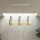 Pendellampa med kabel MODA 3xE27/15W/230V vit/guld