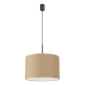 Pendellampa med kabel NEVIA 1xE27/15W/230V Ø 40 cm taupe