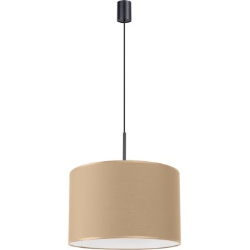 Pendellampa med kabel NEVIA 1xE27/15W/230V Ø 40 cm taupe