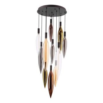 Pendellampa med kabel NORDIC 11xG9/5W/230V svart