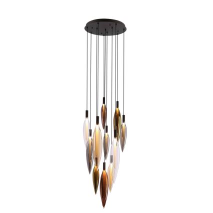 Pendellampa med kabel NORDIC 11xG9/5W/230V svart