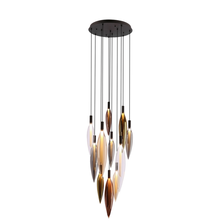 Pendellampa med kabel NORDIC 11xG9/5W/230V svart