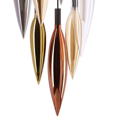 Pendellampa med kabel NORDIC 11xG9/5W/230V svart