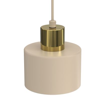 Pendellampa med kabel PARKLA 1xE27/15W/230V beige/guld