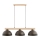 Pendellampa med kabel VERTA 3xE27/15W/230V brun/beige
