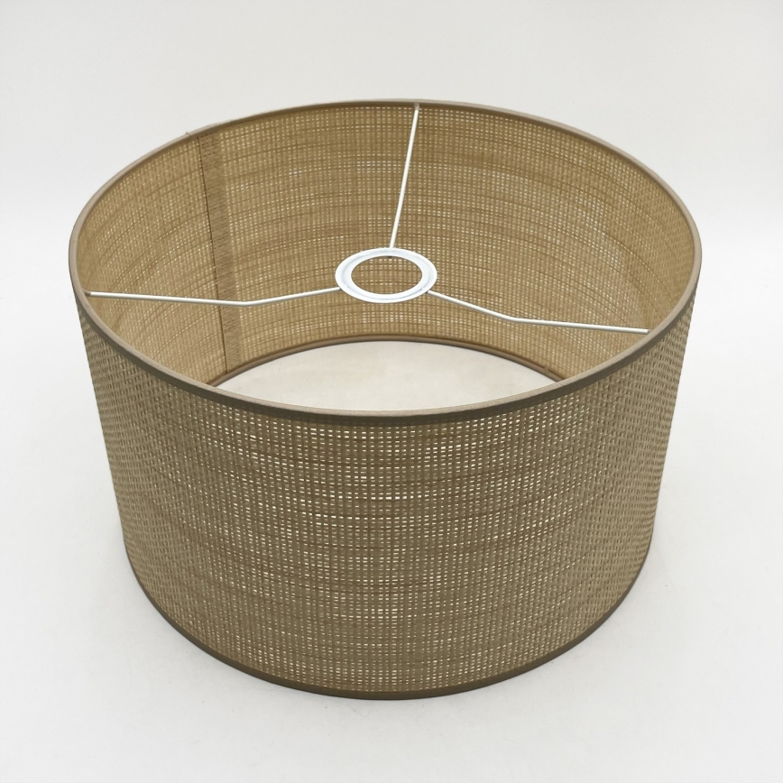 Pendellampa med sladd AIDA 1xE27/15W/230V Ø 35 cm ek/raffia