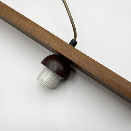 Pendellampa med sladd AIDA 2xE27/15W/230V Ø 35 cm ek/krämvit
