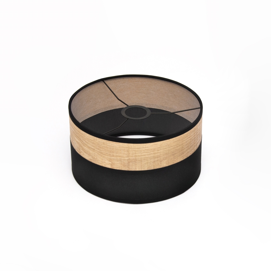 Pendellampa med sladd ALBA 1xE27/15W/230V Ø 25 cm svart/brun