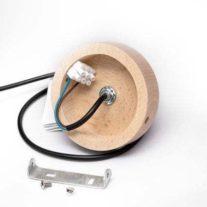 Pendellampa med sladd ALBA 1xE27/15W/230V Ø 25 cm svart/brun