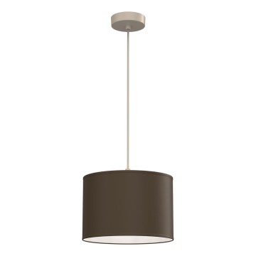 Pendellampa med sladd ARDEN 1xE27/15W/230V Ø25 cm beige/brun