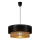 Pendellampa med sladd BORHO 1xE27/60W/230V Ø 40 cm svart/jute