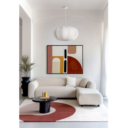 Pendellampa med sladd CAFEE 1xE27/40W/230V Ø 52 cm vit