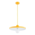 Pendellampa med sladd ETERI 1xE27/15W/230V gul