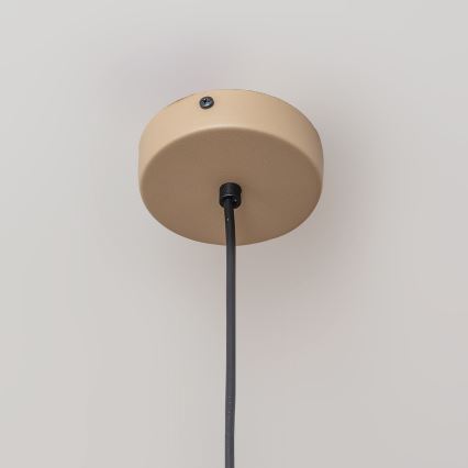 Pendellampa med sladd ETNA II 1xE27/15W/230V Ø 25 cm beige