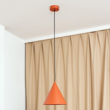 Pendellampa med sladd ETNA II 1xE27/15W/230V Ø 25 cm orange