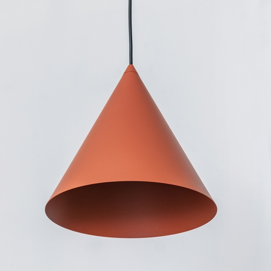 Pendellampa med sladd ETNA II 1xE27/15W/230V Ø 25 cm orange