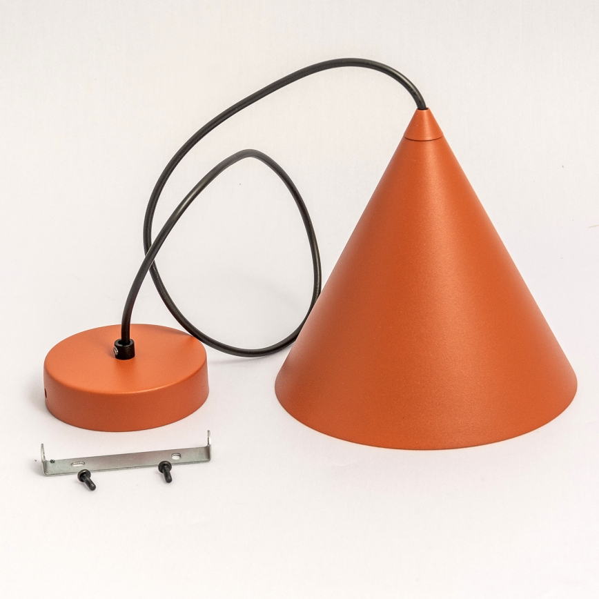 Pendellampa med sladd ETNA II 1xE27/15W/230V Ø 25 cm orange