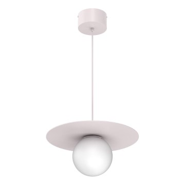 Pendellampa med sladd FLAT 1xE27/15W/230V krämvit