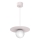Pendellampa med sladd FLAT 1xE27/15W/230V krämvit