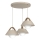 Pendellampa med sladd FUNDA 3xE27/15W/230V beige